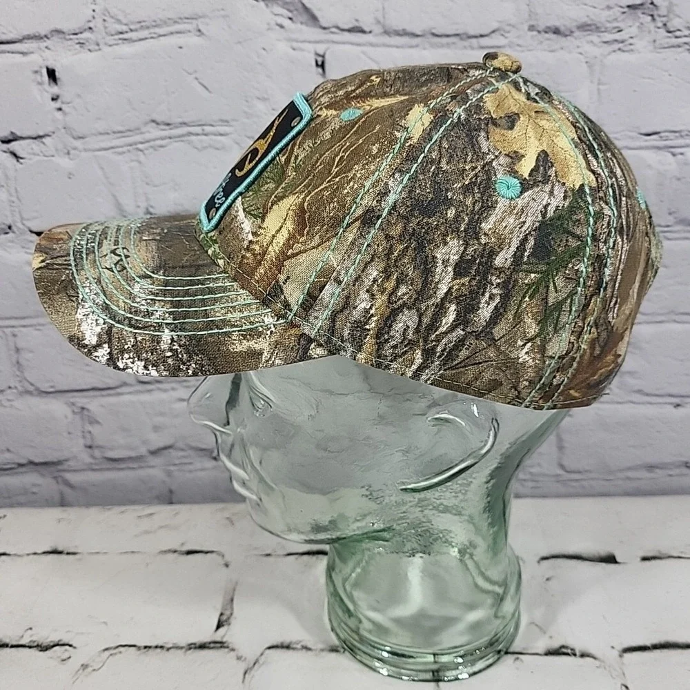RealTree Hat Womens OSFM Camo‎ Glitter Antler Patch Snapback Outdoor Ball Cap